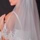 waltz length,lace veil,embroidered veil,length veil,layered wedding veil,bridal veil,Couture wedding veil,two tier veil,white veil,long veil