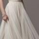 Spaghetti Strap Bead Embellished Bodice Tulle Skirt Wedding Dress