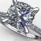 shay ring - 2 carat cushion cut NEO moissanite engagement ring