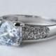 cz ring, cz wedding ring, cz engagement ring, cubic zirconia engagement ring, round cut, anniversary ring size 5 6 7 8 9 10 - MC1074941AZ