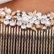 Decorative Bridal Hair Accessories Gold Hairpin