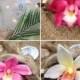 Orchid Flower Hair Clip-Weddings, Tropical Hair Clip, Bridal Hair Clip, ORCHID HAIR FLOWER , Beach Destination Weddings, Tropical Flowers,