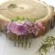 Lilac blossom comb- bridal flower comb - blossom hair comb - wedding flower comb - bridal comb - flower hair accessory 