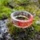 Real moss mens ring for him anniversary gifts for mens gift for couple engagement ring red grey black lichen couple ring set resin band ring