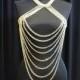 Gold Body Chain, Body Jewelry, Body Chain Necklace, Body Chain Jewelry, Body Jewelry Chain, Body chain, Sexy Body Chain, Body Harness - $86.00 USD
