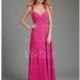 A-Line/Princess Halter Floor-Length Chiffon Bridesmaid Dress With Ruffle - Beautiful Special Occasion Dress Store