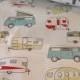 Fabric by the Yard RV Camping Home Decor, VW Traveler, vanagons, 5th Wheel, Airstream, Motorhome, Graduation Gift, Excursion Trip Present