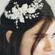 Bridal Hair Comb, Silver Gilded Hair Comb, Swarovski Crystal Comb, Bridal Hair Accessory, Swarovski Crystal Bridal Comb, Woodland Comb, 1603