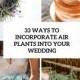 33 Ways To Incorporate Air Plants Into Your Wedding - Weddingomania