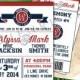 Baseball Wedding Invitations - printable - baseball cards - Baseball ticket
