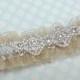 Elegant Champagne prom garter,  Silver and Champagne prom garter,  prom garters