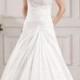 A-Line/Princess Sweetheart Chapel Train Taffeta Wedding Dress With Ruffle Lace Beading (002000468)