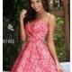 Short Floral Print Fit and Flare Dress by Sherri Hill - Discount Evening Dresses 