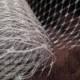 Metallic SILVER French netting - 9-inch wide, for DIY birdcage veils, fascinators