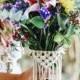 Personalized Wedding Bouquet Wrap / Bouquet Holder / Flower Wrap / Macrame Bouquet Holder