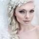 My Enchanting Miriam bridal hairpiece - Shimmering hair piece with flowers, crystals, lace and pearls