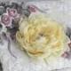 Bridesmaid Yellow Hair Flower, Yellow Bridal Flower, Yellow Flower Clip, Wedding Flower Sets