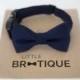 Navy Dog Bow Tie Sent 3-5 days after you order