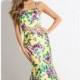 Yellow/Lilac Two-Piece Mermaid Gown by Rachel Allan - Color Your Classy Wardrobe