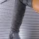 Brilliant Grey Boots-knee High