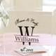 Personalized Wedding Card Box Clear Acrylic Monogrammed With Last Name (Item EEBB200)