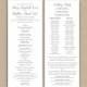 Printed Wedding Programs // Classic Grey Flat