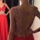 Red Prom Dresses,Beading Prom Dress,Charming Prom dress,Backless Prom Dress,Evening Dress,BD398