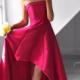 red prom dress,hi-lo Prom Dress,unique prom dress,A-line evening dress,evening dress for girls,BD29671