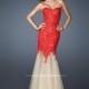 Red La Femme Evening 18951  La Femme Evening - Elegant Evening Dresses