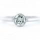 Bezel Set Diamond Ring, Diamond Engagement Ring, Engagement Ring With Round Diamond, Solid Gold Ring, 14Karat diamond ring 