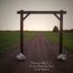 Outdoor Wedding Arch-Arbor/Compete Kit For Outdoor Weddings/Rustic Country Wedding Arch/Dark Walnut/Shipping Included:Item# 0NDWA-5425