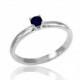 Sapphire Engagement Ring, 14K White Gold Sapphire Ring, Solitare Sapphire Ring, Sapphire Band, Free Shipping