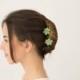 Green Succulent Hair Pins Hairpin Polymer Clay Bobby Pins Hair Decoration Accessory Women Handmade Decoration Wedding Bridal Gift