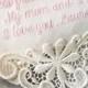 Mother of the Bride Handkerchief IVORY Cotton