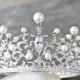 Wedding Crown,  Swarovski Crystal Wedding Crown, WILLA Silver Bridal Diadem, Crystal Wedding Tiara, Diamante Tiara, Bridal Tiara