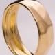 Mens Hammered Wedding Band - 14K Gold Wedding Band, 14K Gold Ring, unisex ring, wedding ring, wedding band, mens band