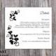 DIY Lace Wedding Details Card Template Download Printable Wedding Details Card Floral Boho Details Card Black Rustic Enclosure Cards Vintage - $7.90 USD