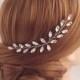 Rhinestone Hair Vine, Crystal Leaf Vine, Bridal Hair Comb, Wedding Hair Pins, Crystal Hair Comb, Rhinestone Vine Hair Pin, Leaf Hairpiece