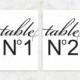 Chanel No 5 Inspired Table Number Signs // Printable Chanel Number 5 Inspired Table Numbers 4"x6" Perfect for Weddings, Baby Showers, Events