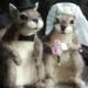 Squirrel Wedding Cake Topper