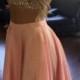 Sparkle Pink Two Piece Prom Dress