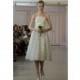 Oscar de la Renta Spring 2016 Wedding Dress 3 - A-Line White Strapless Oscar de la Renta Tea Length Spring 2016 - Nonmiss One Wedding Store