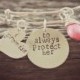 Mother of the BRIDE gift, I promise to always protect her bracelet, Groom to mother in law gift, wedding party gift,