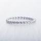 2mm Wide twist Weave Ring available in titanium and white gold filled - wedding ring - wedding band - promise ring