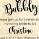 Brunch & Bubbly Bridal Shower Invitation - 5x7 Digital Printable Invite