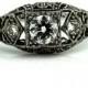 Antique Engagement Ring .51ctw 1930s Art Deco Ring Platinum Engagement Ring European Cut Diamond Antique Engagement Art Deco Wedding Ring!