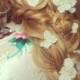 Long flower hair vine / Bridal hair vine /pearl and flower long hair vine /