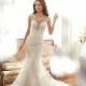 Style Y11704 by Sophia Tolli - Taupe  Ivory Tulle Illusion back Floor Sweetheart  High  Illusion Wedding Dresses - Bridesmaid Dress Online Shop