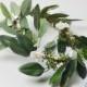 Boho Flower Crown, Silk Flower Crown, Cream and Green, White, Green, Eucalyptus, Greenery, Green Flower Crown, Eucalyptus Crown, Floral