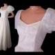 80s Prom Dress White Lace Formal Gown Wedding Dress Puffy Sleeves 